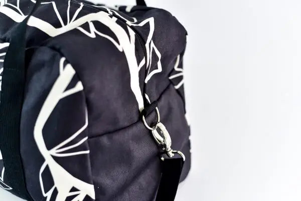 Travel Bag White Wolf - Black