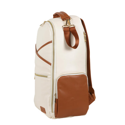 Großer Wickelrucksack – Cappuccino - Lomi Kids Shop