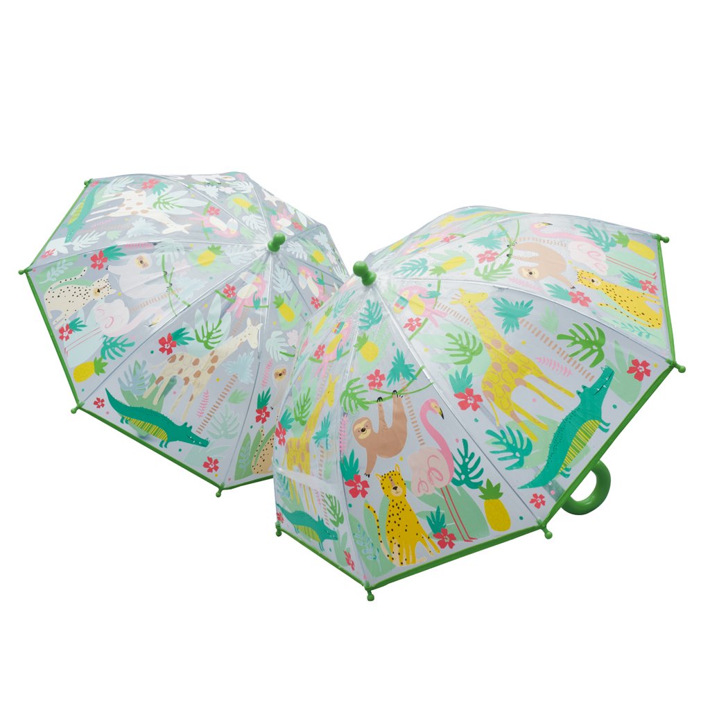 Farbwechselnder Regenschirm - Dschungel - Lomi Kids Shop