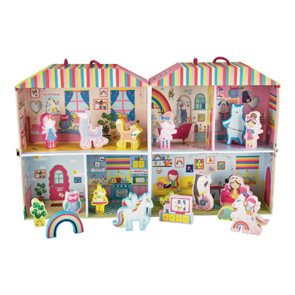 Spielbox mit Holzteilen - Regenbogenfee - Lomi Kids Shop