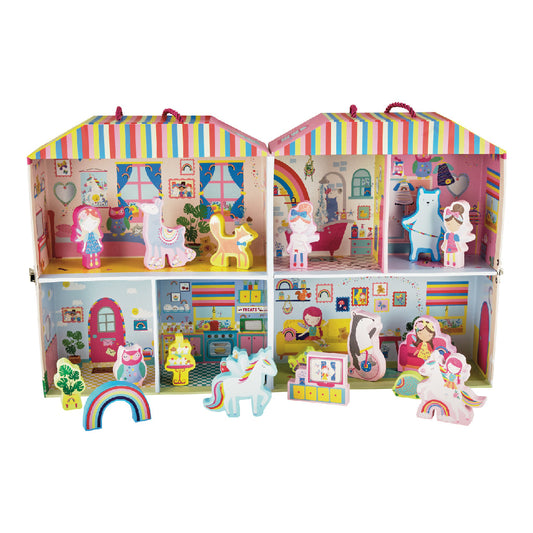 Spielbox mit Holzteilen - Regenbogenfee - Lomi Kids Shop