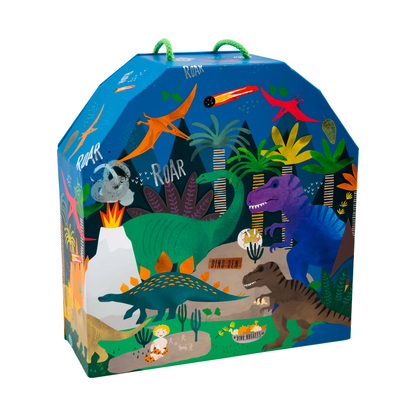 Spielbox mit Holzteilen - Dinosaurier - Lomi Kids Shop