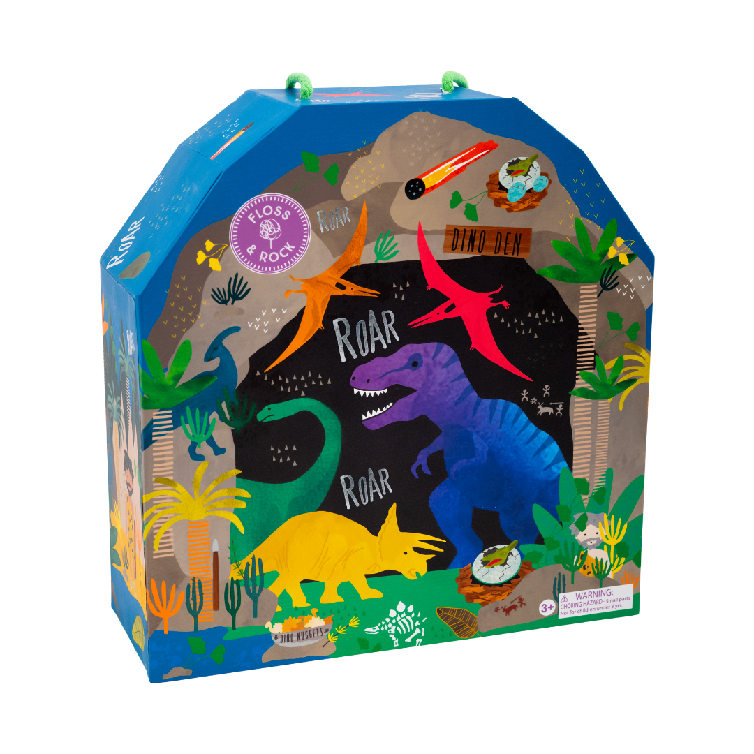 Spielbox mit Holzteilen - Dinosaurier - Lomi Kids Shop