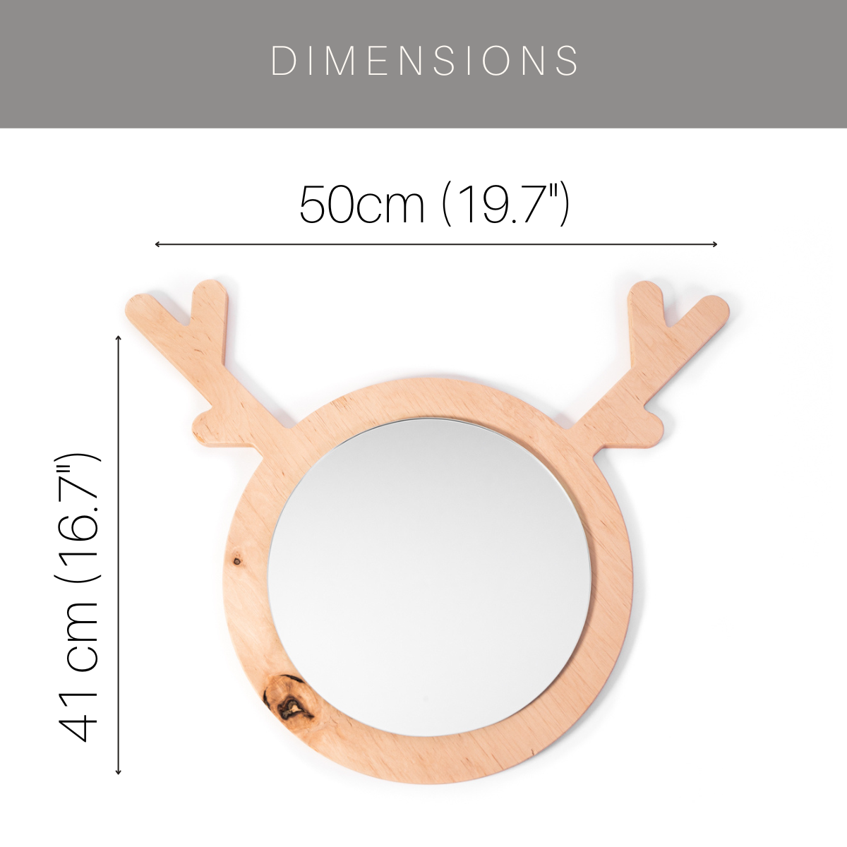 Children's Wall Mirror (4 Different Shapes)