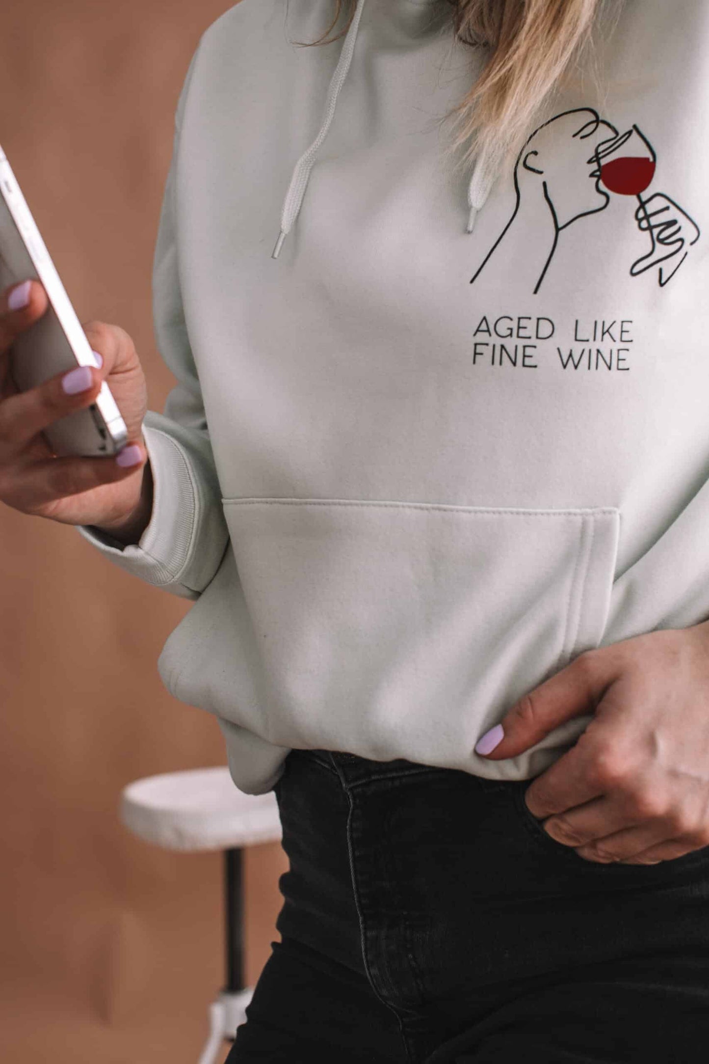 Gealtert wie edler Wein Hoodie - Lomi Kids Shop