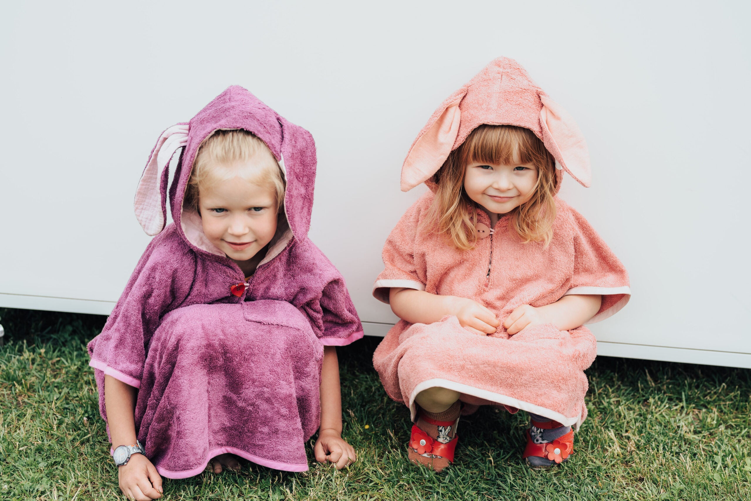 Kurzarm-Poncho KANINCHEN - Für KINDER