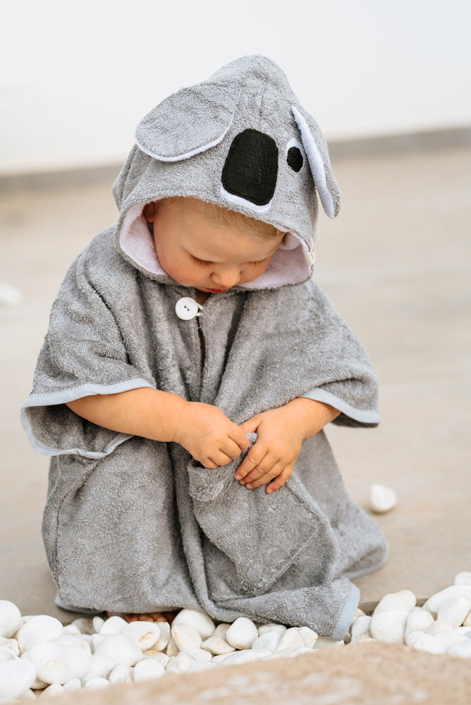 Kurzarm-Poncho KOALA - Für KINDER - Lomi Kids Shop