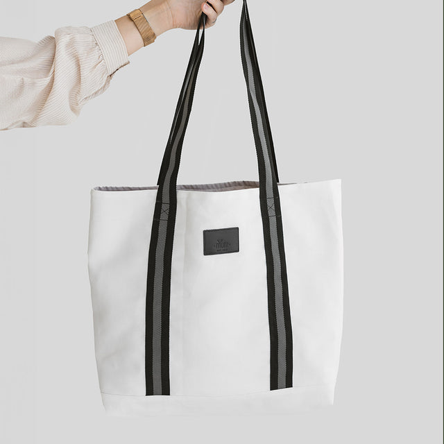 Weiße Shopper Tasche aus Jeansstoff - Lomi Kids Shop