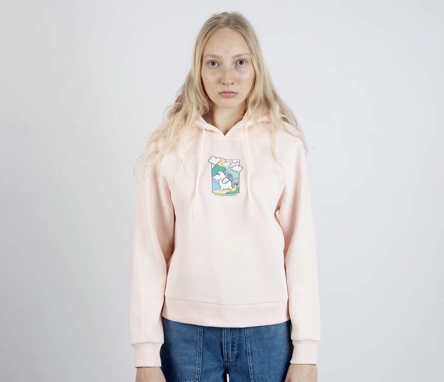 Mumintrolls Abenteuer Hoodie Damen - Hellrosa - Lomi Kids Shop