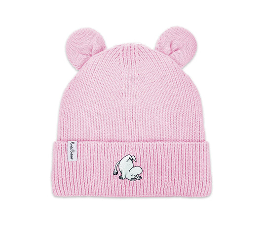 Mumintroll Wintermütze mit Ohren für Kinder - Rosa - Lomi Kids Shop