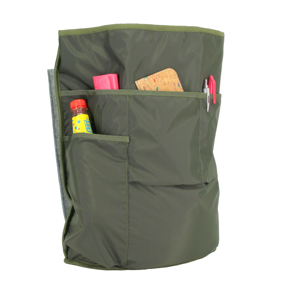 Cafe Rucksack mit G-Haken - Khaki & Beige - Lomi Kids Shop