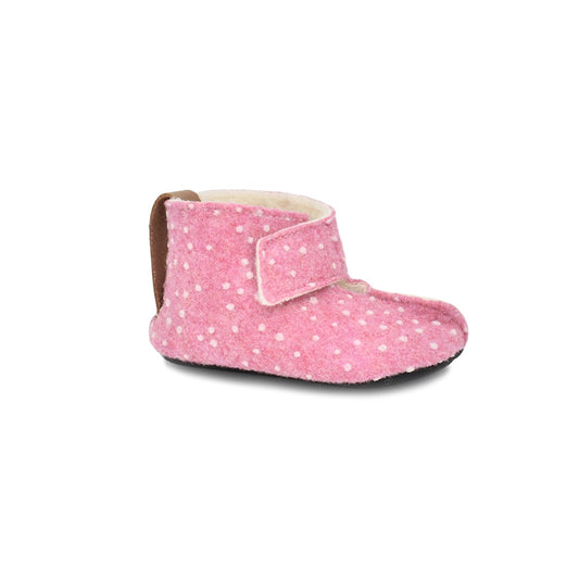 KAKU Children's Slippers - Pink with Dots