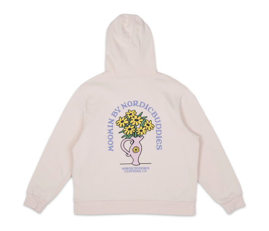 Sniff Flower Bouquet Hoodie Damen - Hellrosa - Lomi Kids Shop