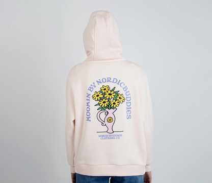 Sniff Flower Bouquet Hoodie Damen - Hellrosa - Lomi Kids Shop