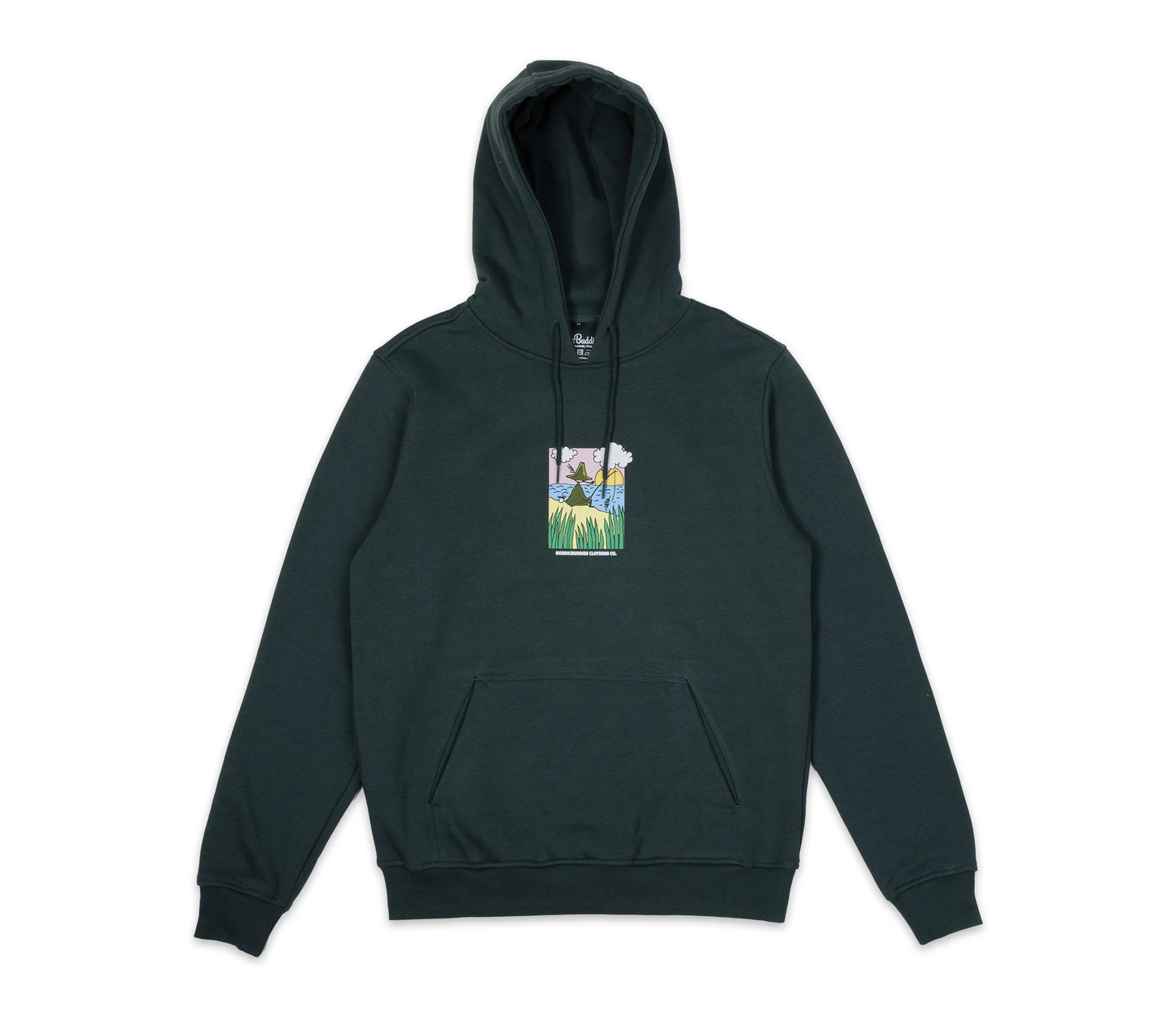 Snufkin Fishing Kapuzenpullover Unisex - Dunkelgrün - Lomi Kids Shop