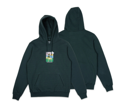 Snufkin Fishing Kapuzenpullover Unisex - Dunkelgrün - Lomi Kids Shop