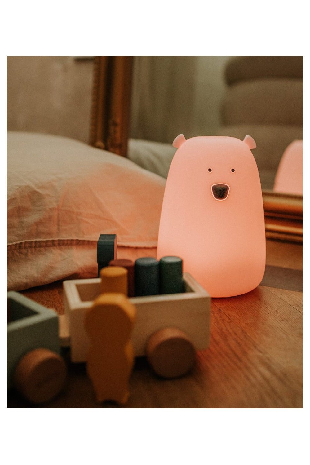 Big Bear Silikonlampe - Rosa - Lomi Kids Shop