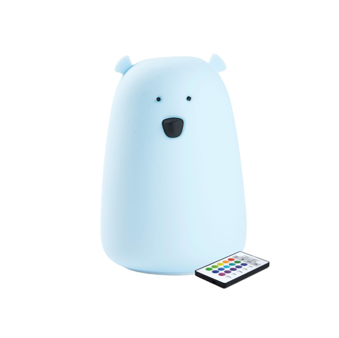 Big Bear Silikonlampe mit Fernbedienung - Blau - Lomi Kids Shop