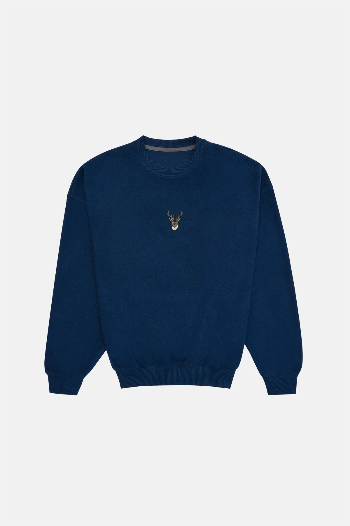 Deer Sweatshirt - Indigo Blue