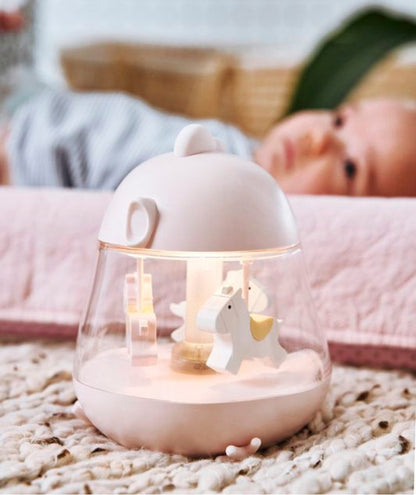 Lampe mit Karussell und Musik - Rosa - Lomi Kids Shop