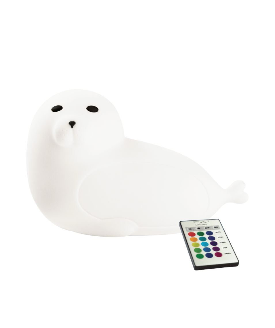 Seal Silikonlampe mit Fernbedienung - Weiß - Lomi Kids Shop