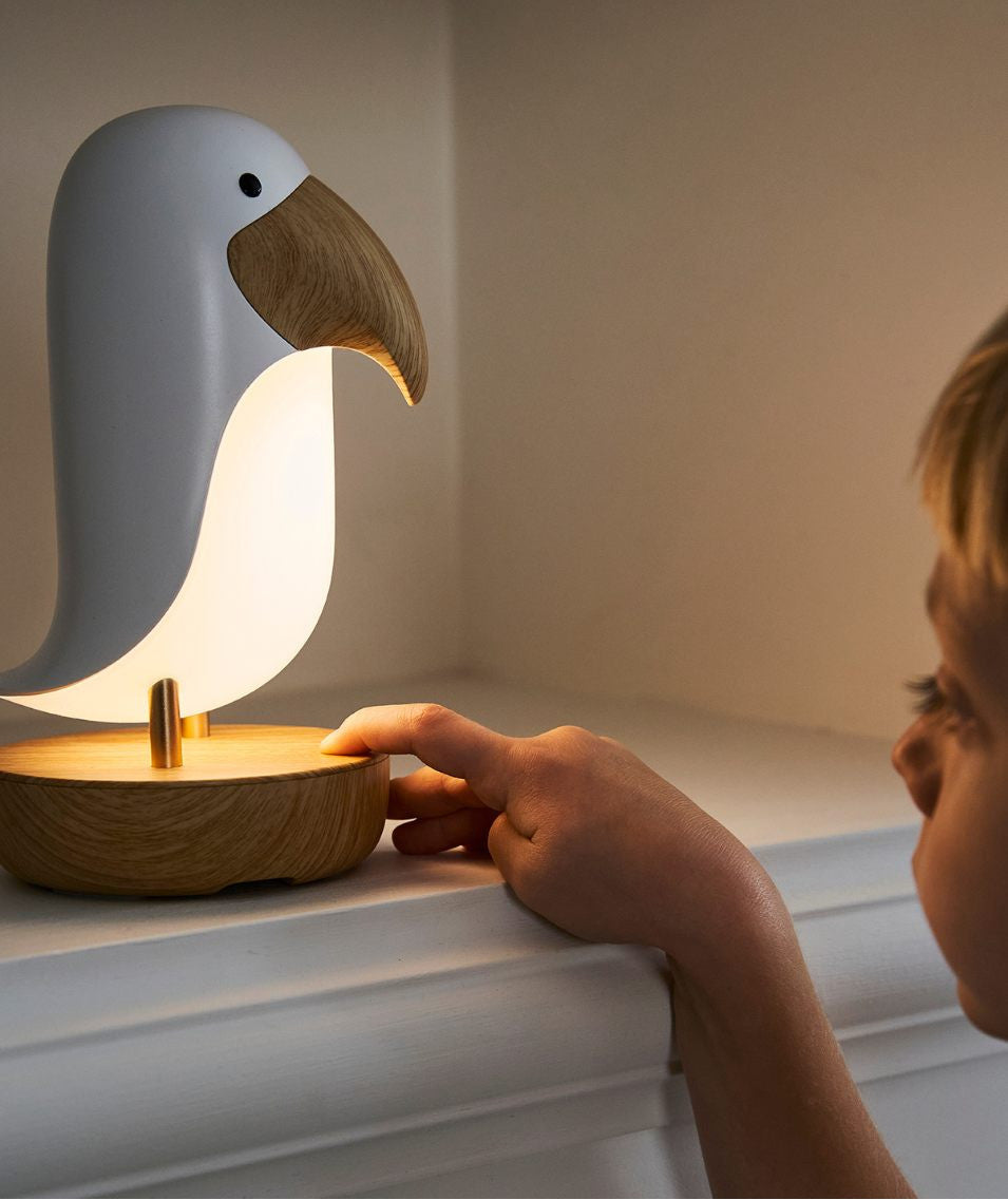 Lampe mit Lautsprecher - Weißer Vogel - Lomi Kids Shop