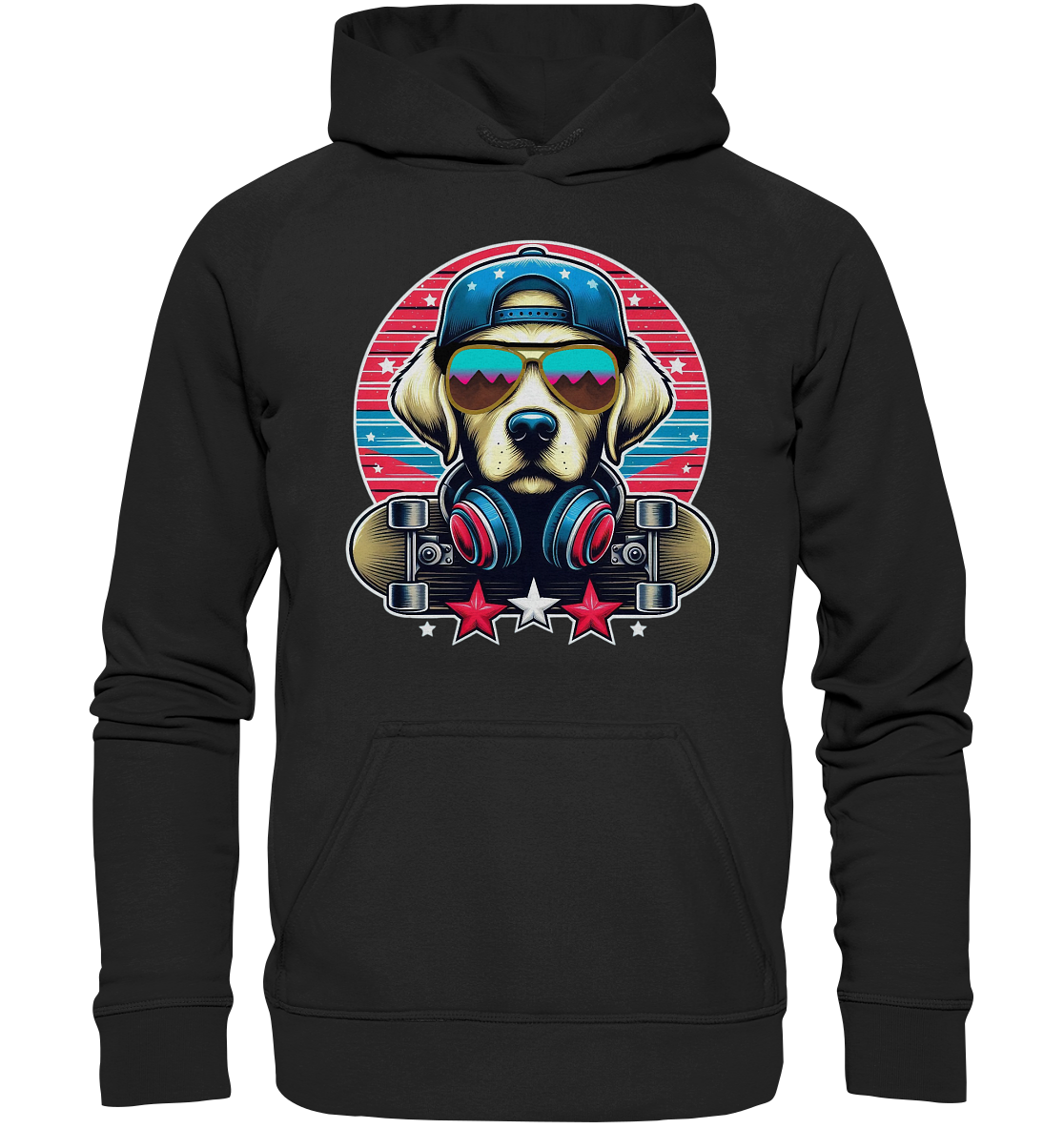 Skater Dog - Basic Unisex Hoodie