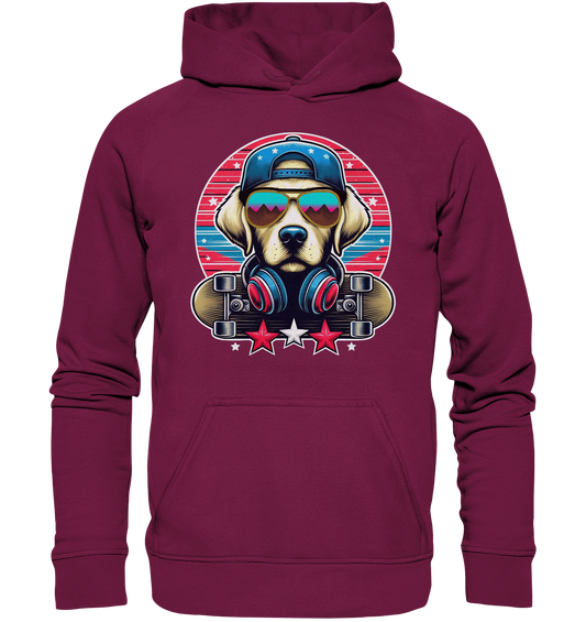 Skater Dog - Basic Unisex Hoodie