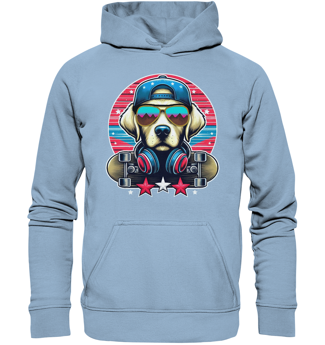 Skater Dog - Basic Unisex Hoodie