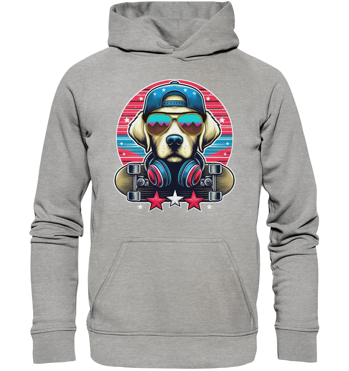 Skater Dog - Basic Unisex Hoodie