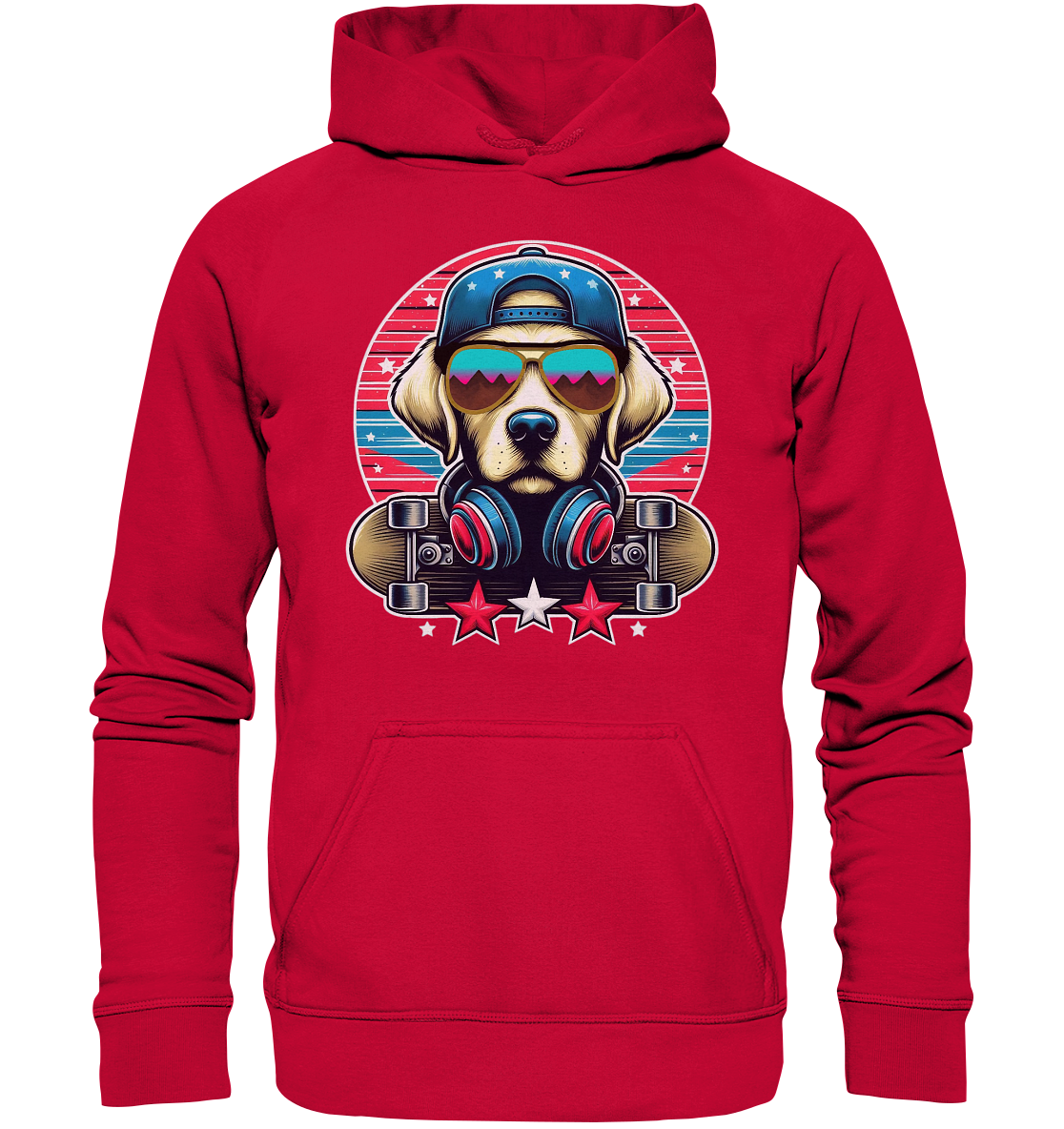 Skater Dog - Basic Unisex Hoodie