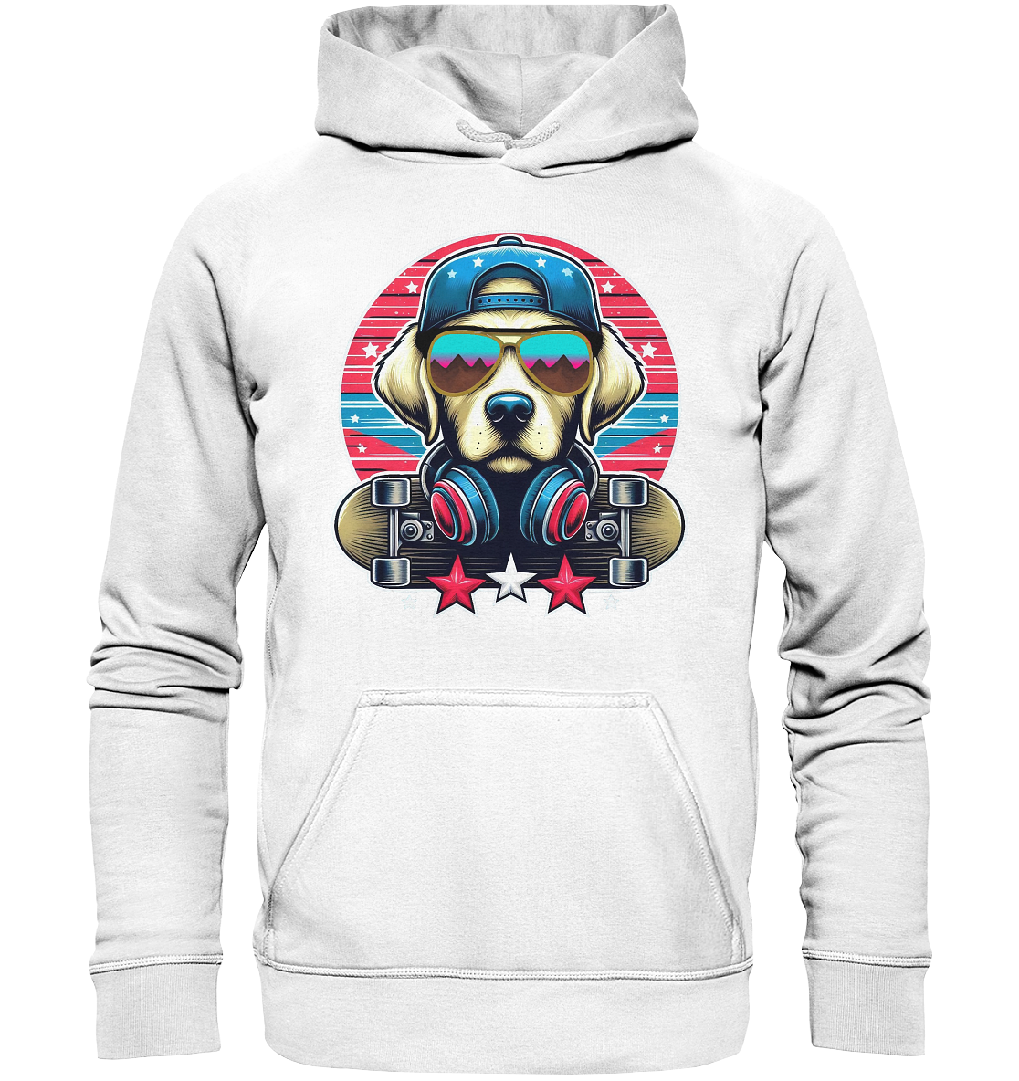 Skater Dog - Basic Unisex Hoodie