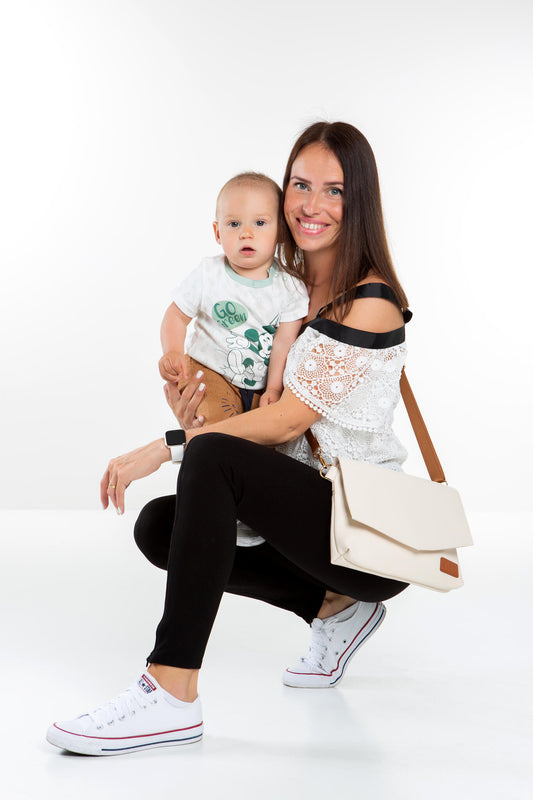 Baby Accessoires Handtasche – Cappuccino - Lomi Kids Shop