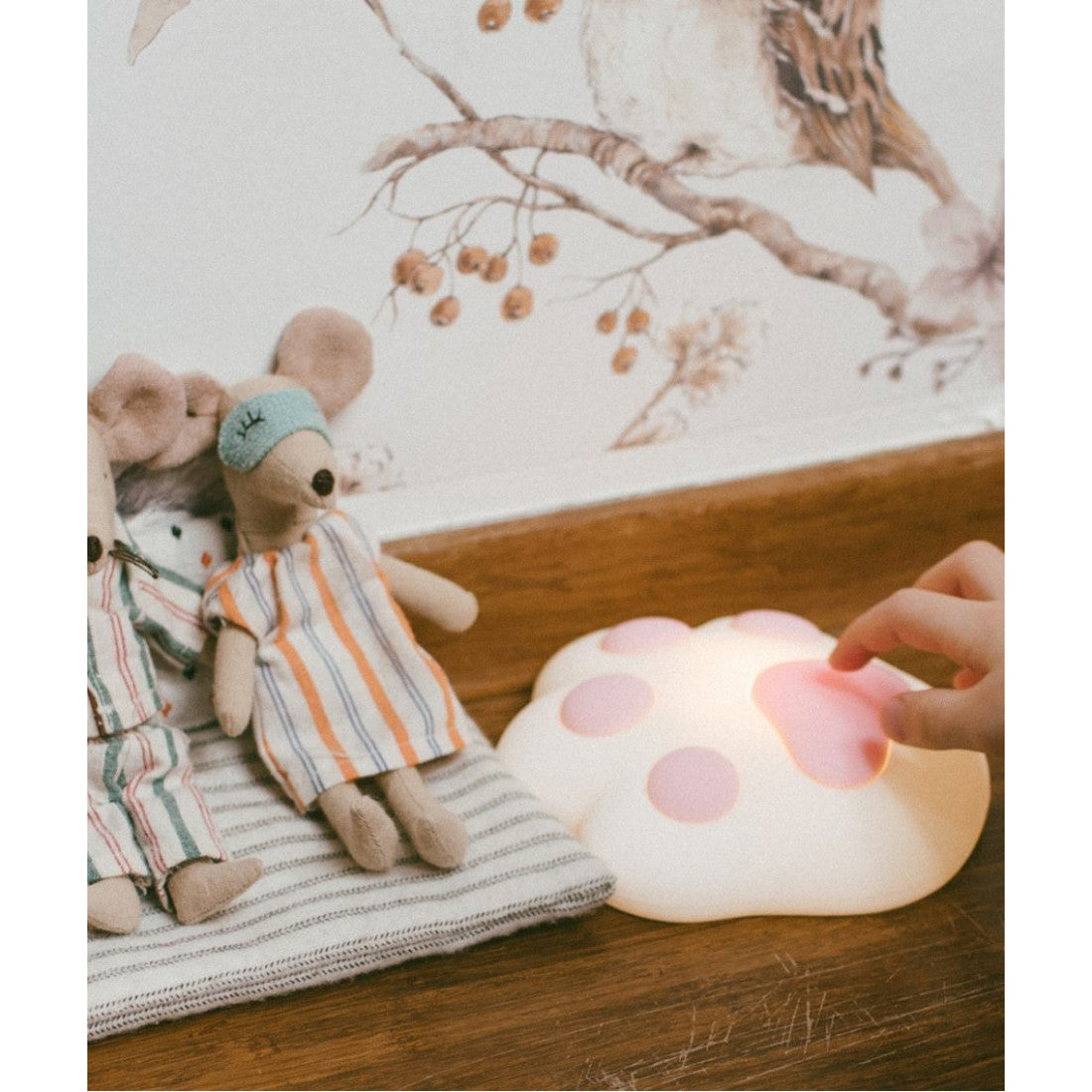 Pfotenlampe aus Silikon - Rosa - Lomi Kids Shop