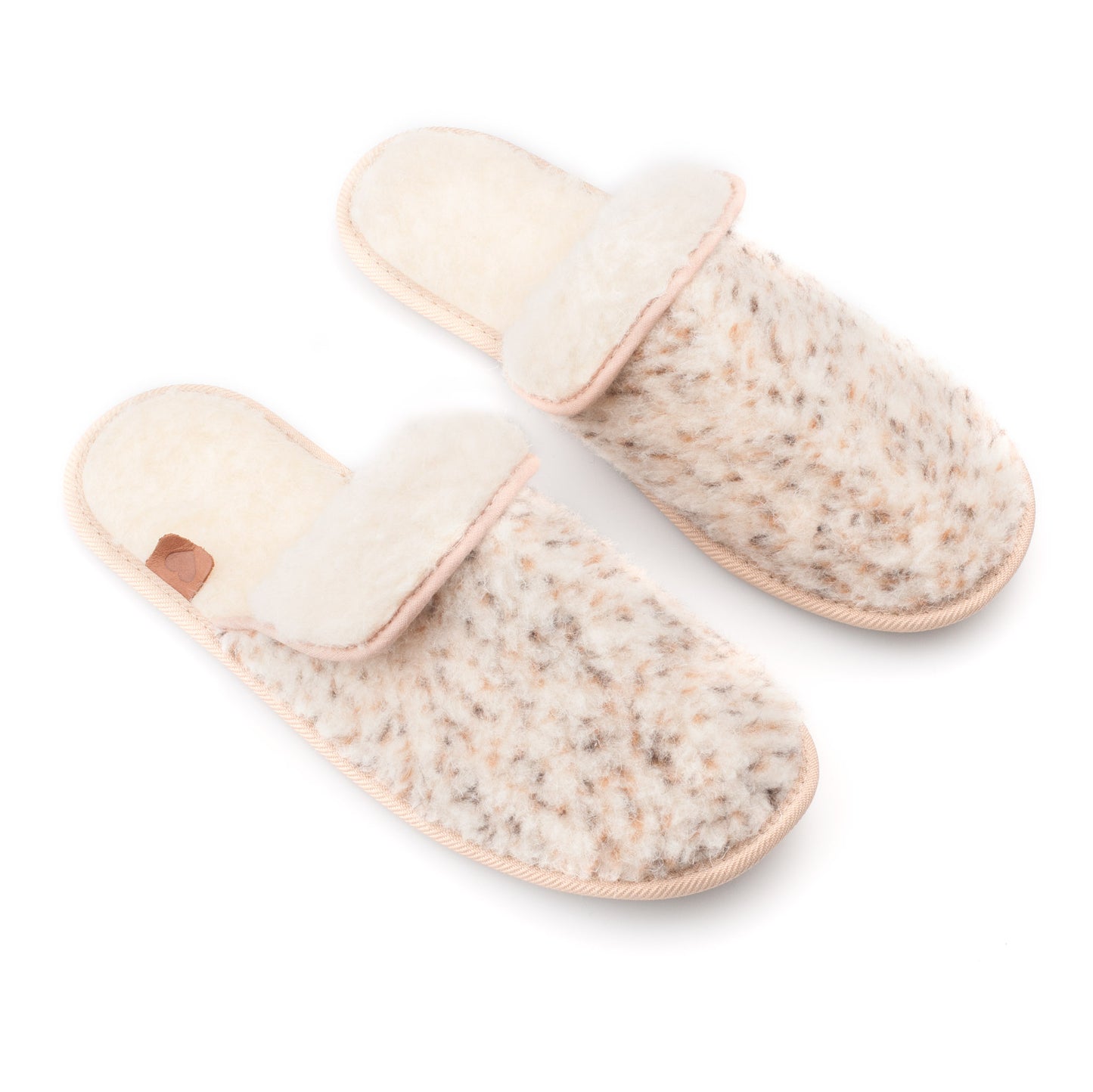 Lambswool slippers Pähni - Beige