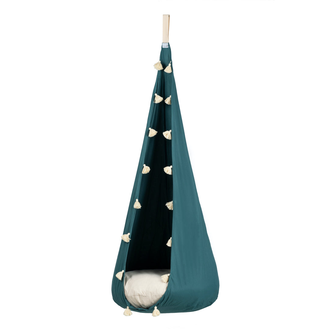 Cocoon Hammock "Emerald Tassel"