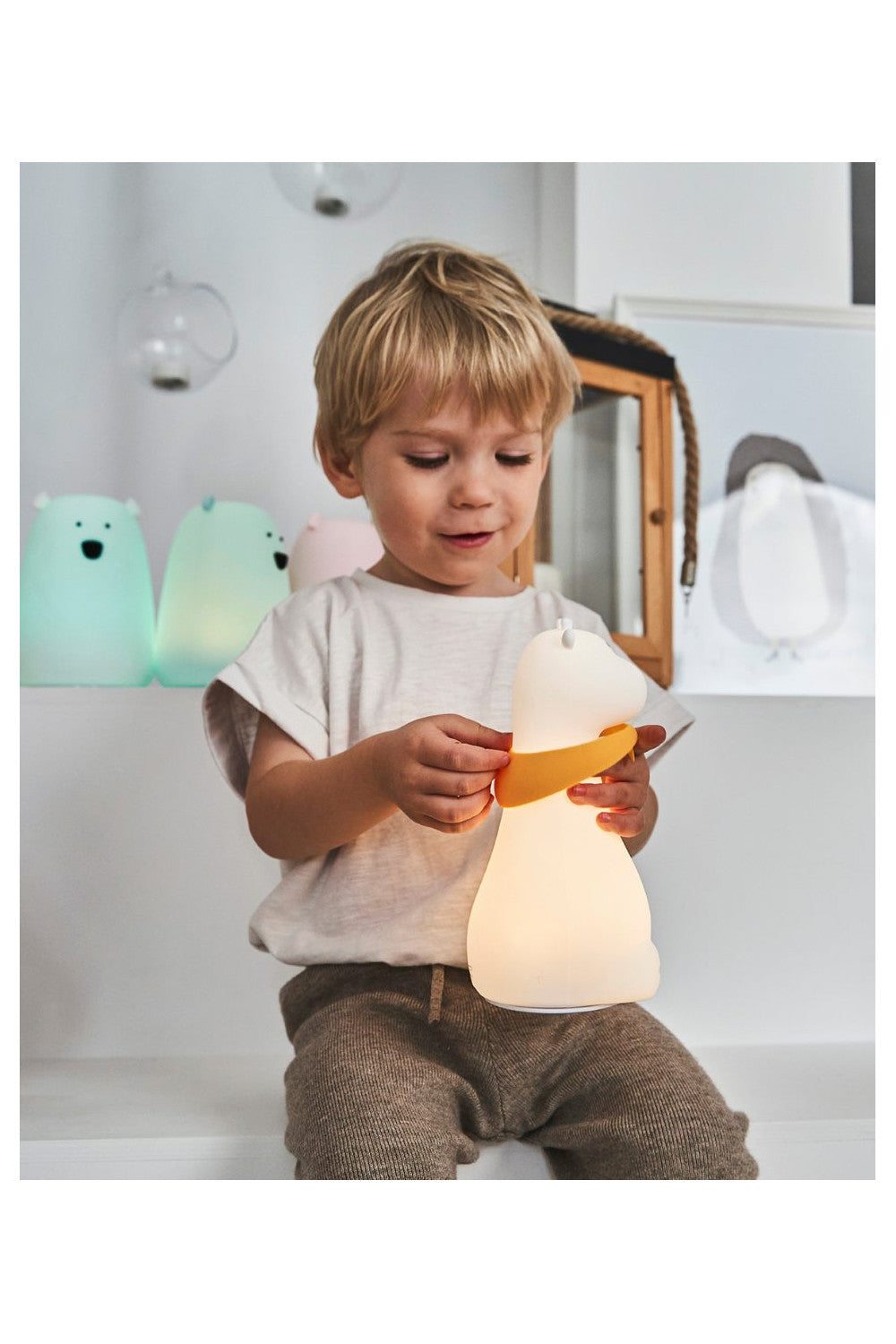 Giraffe Silikonlampe - Weiß - Lomi Kids Shop